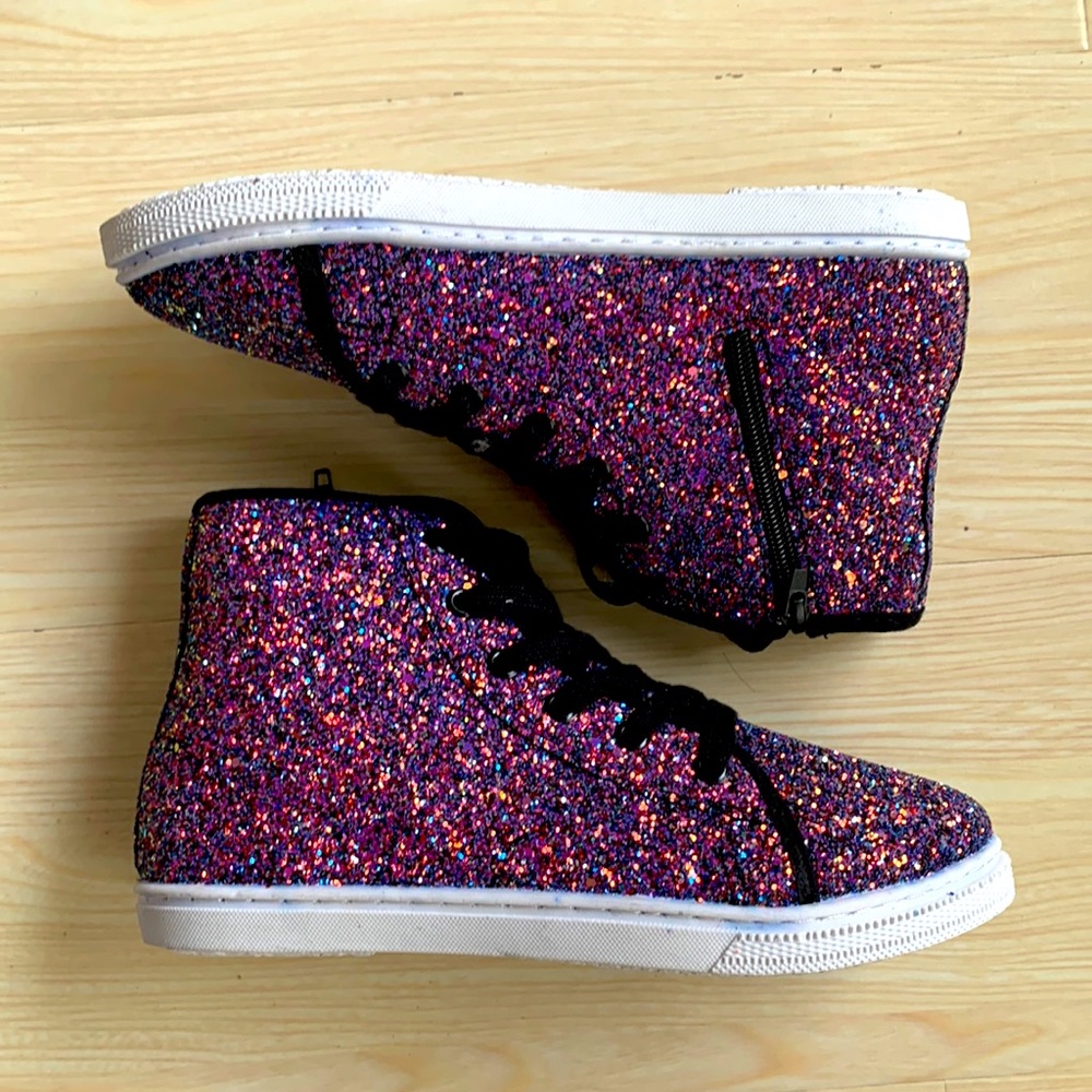 BRAND NEW FABKIDS Glitter Hi-Top Sneakers
